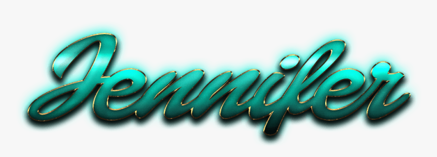 Jennifer Name Png Ready Made Logo Effect Images - Calligraphy, Transparent Png, Free Download
