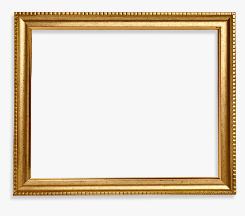 Square Frame Png Wood Gold - Gold Frame High Resolution, Transparent Png, Free Download