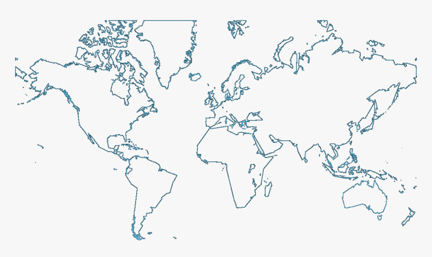 Mapa Mundi Para Colorir - Outline World Political Map, HD Png Download, Free Download