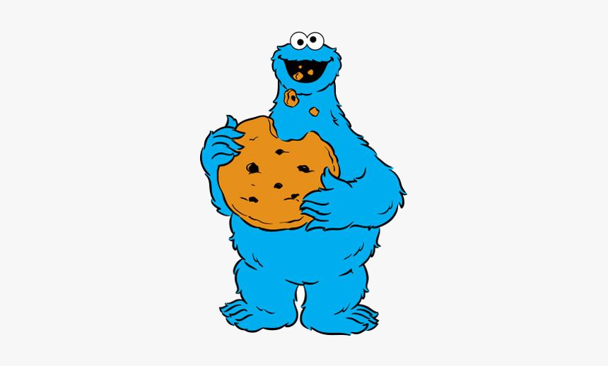 Cookie Monster Clipart Cartoon Pencil And In Color - Sesame Street Cookie Monster Clipart, HD Png Download, Free Download