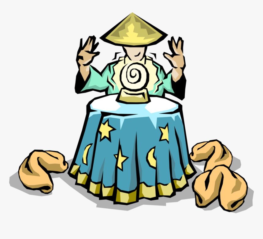 Vector Illustration Of Chinese Fortune Teller With - Chinese Fortune Teller Clipart, HD Png Download, Free Download