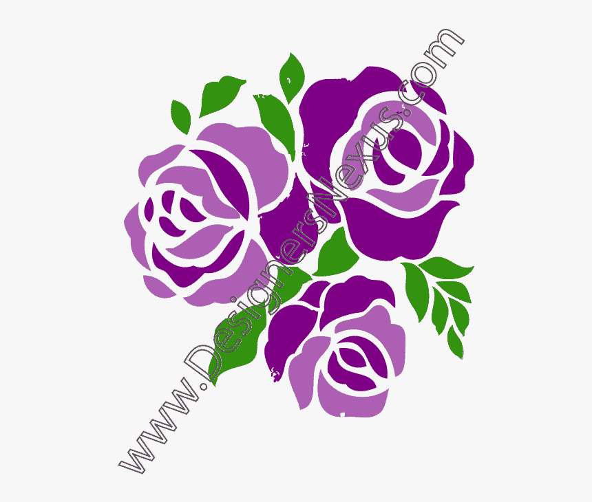 Purple Rose Clipart, HD Png Download, Free Download