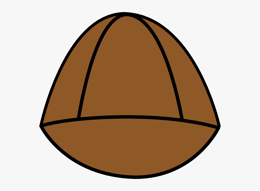 Plain Brown Hat Clip Art At Clker - Brown Cap Clipart, HD Png Download, Free Download