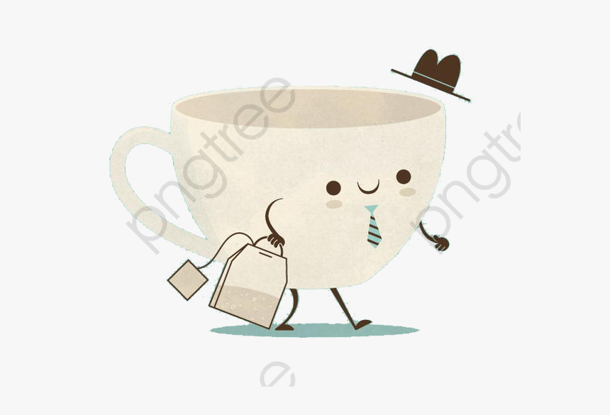 Coffee Bean Clipart Clear - Cute Tea Cup Draw, HD Png Download, Free Download