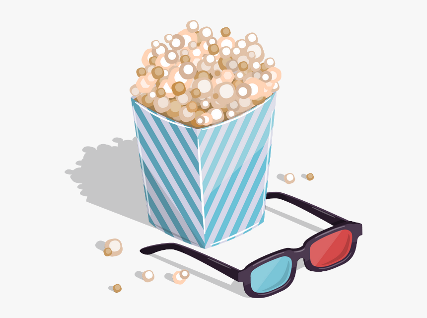 Cinéma, Popcorn, Png Transparent - Popcorn Animation Design, Png Download, Free Download