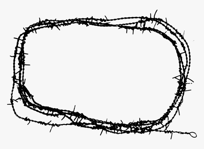 Barbwire Frame Png, Transparent Png, Free Download