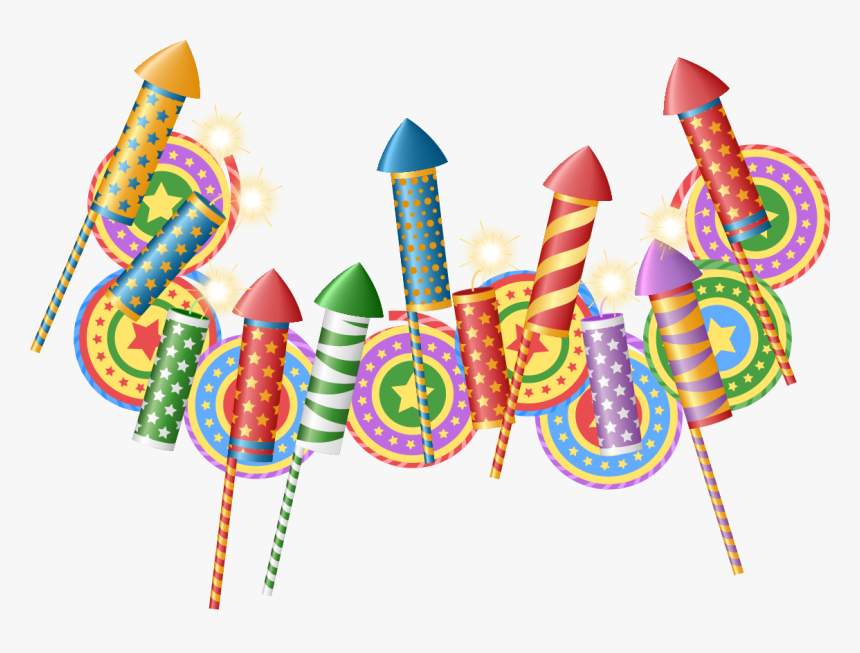 Fireworks Transprent Png - 5 Firework Rockets Clipart, Transparent Png, Free Download