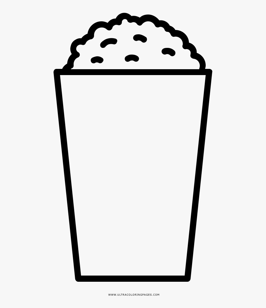 Popcorn Coloring Page - Ausmalbilder Popcorn, HD Png Download, Free Download