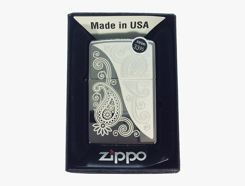 Zippo Paisley, Black Ice - New York Zippo Lighter, HD Png Download, Free Download