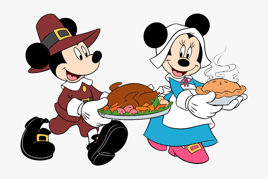 Thanksgiving Clipart Mickey Mouse Misc - Mickey Thanksgiving Coloring Pages, HD Png Download, Free Download