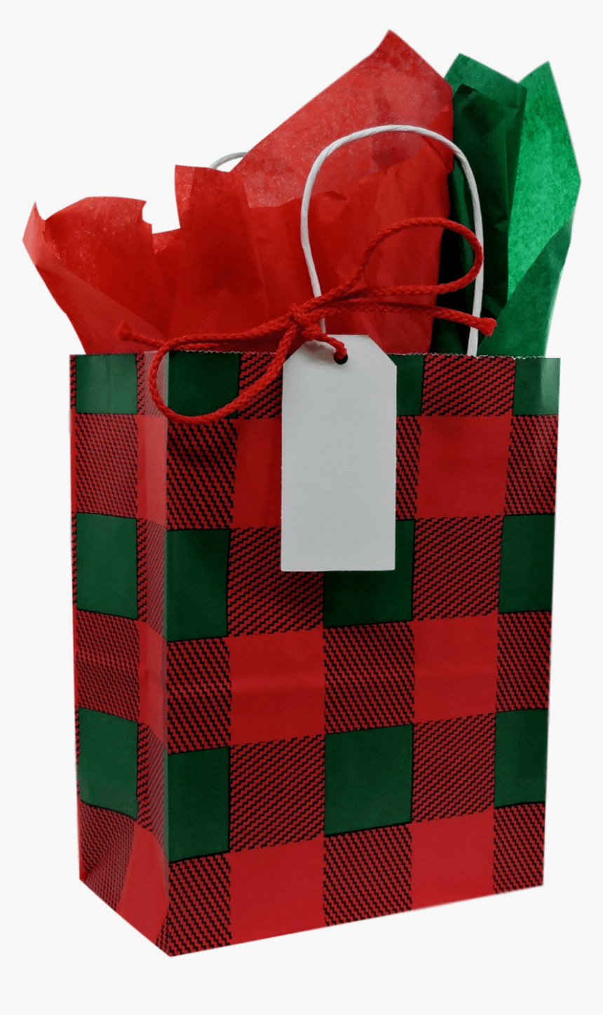 Two Second Gift Wrap Christmas Plaid Cub - Shoulder Bag, HD Png Download, Free Download