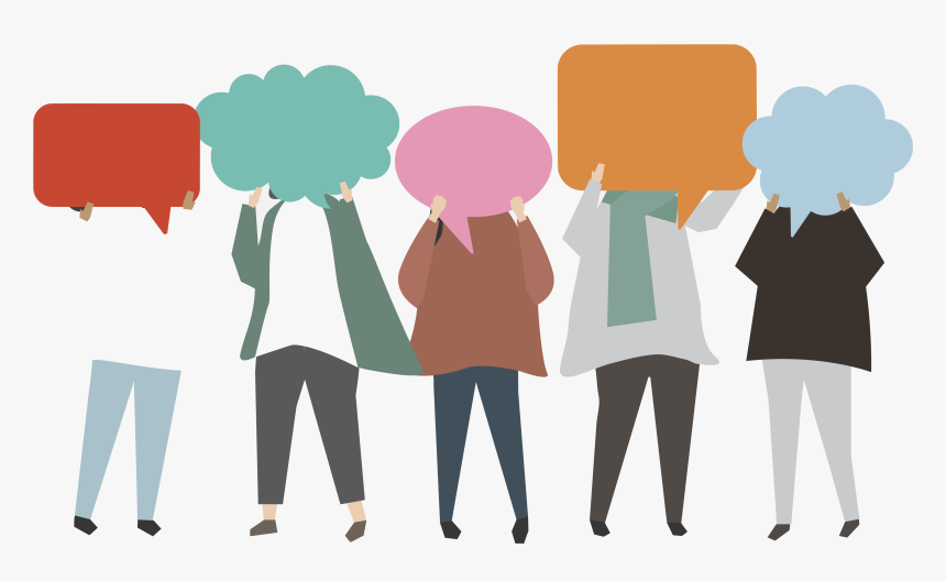 2 August - People With Speech Bubbles, HD Png Download, Free Download