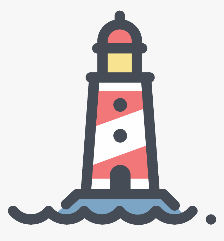 Red Lighthouse Icon - Transparent Lighthouse Icon, HD Png Download, Free Download