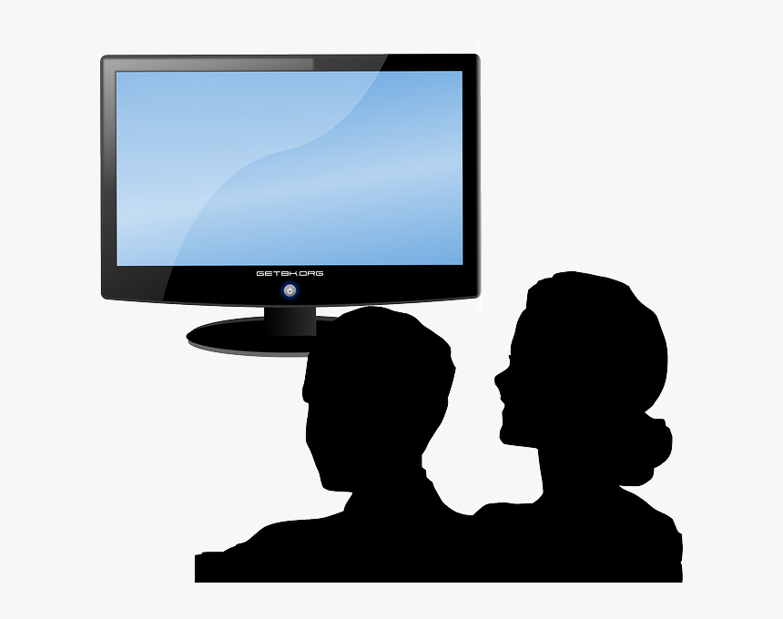 Vector Television Led Tv - People Watching Tv Clip Art, HD Png Download, Free Download