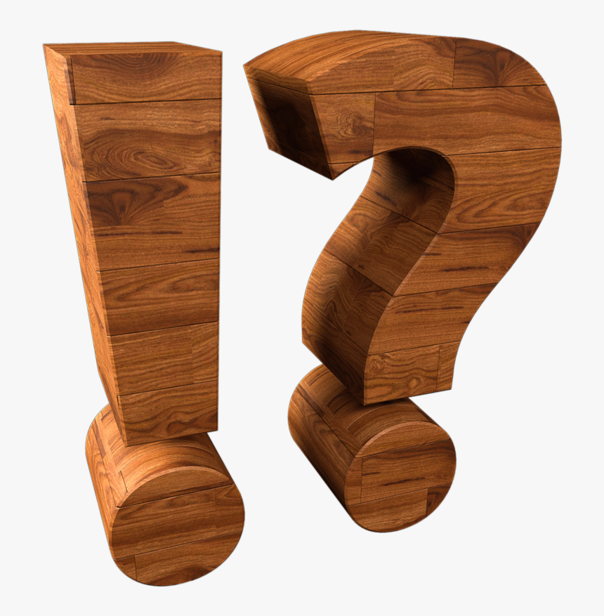 Transparent Png Exclamation And Question Mark Wood - Question Mark Transparent, Png Download, Free Download