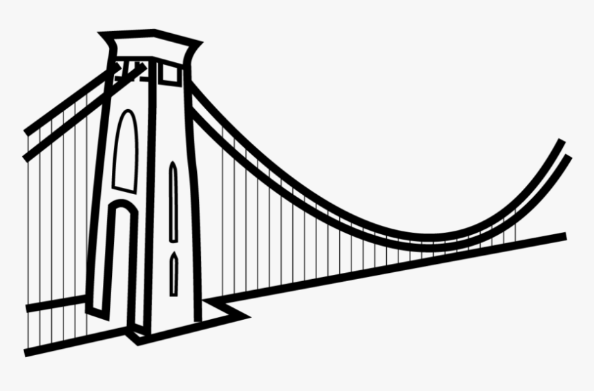 Self-anchored Suspension Bridge - Bristol Suspension Bridge Vector, HD Png Download, Free Download