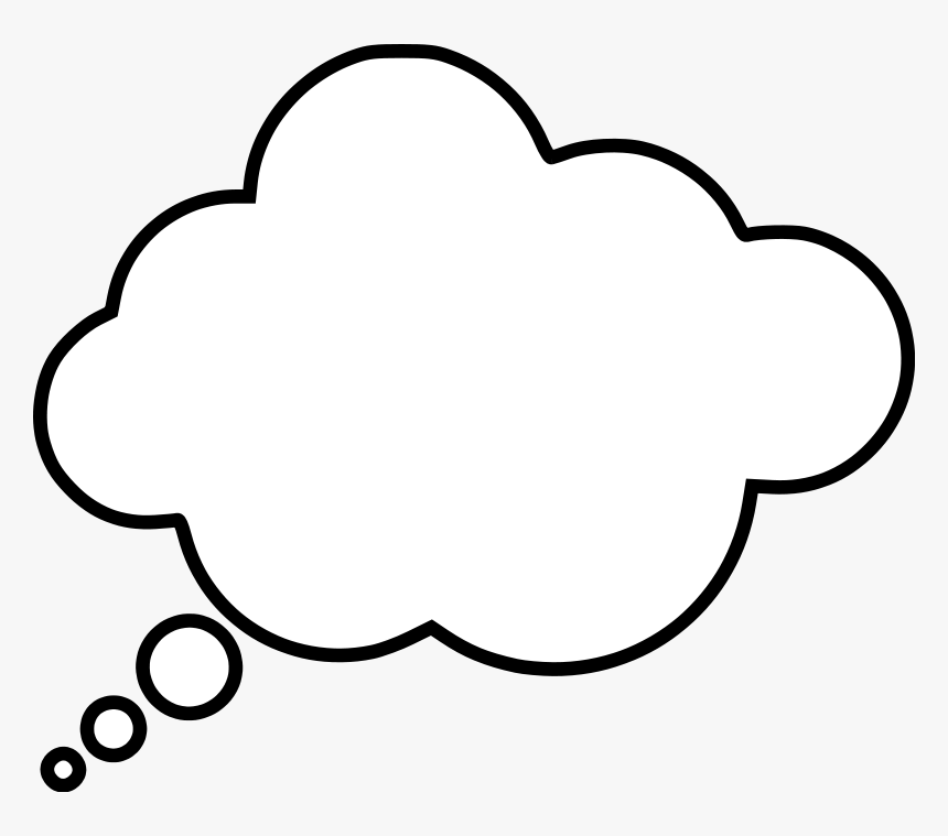 Free Vector Cartoon Thought Bubble - Dream Bubble White Png, Transparent Png, Free Download