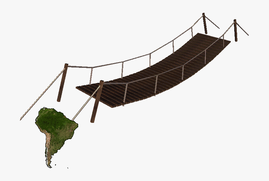 Hanging Bridge - Rope Bridge, HD Png Download, Free Download