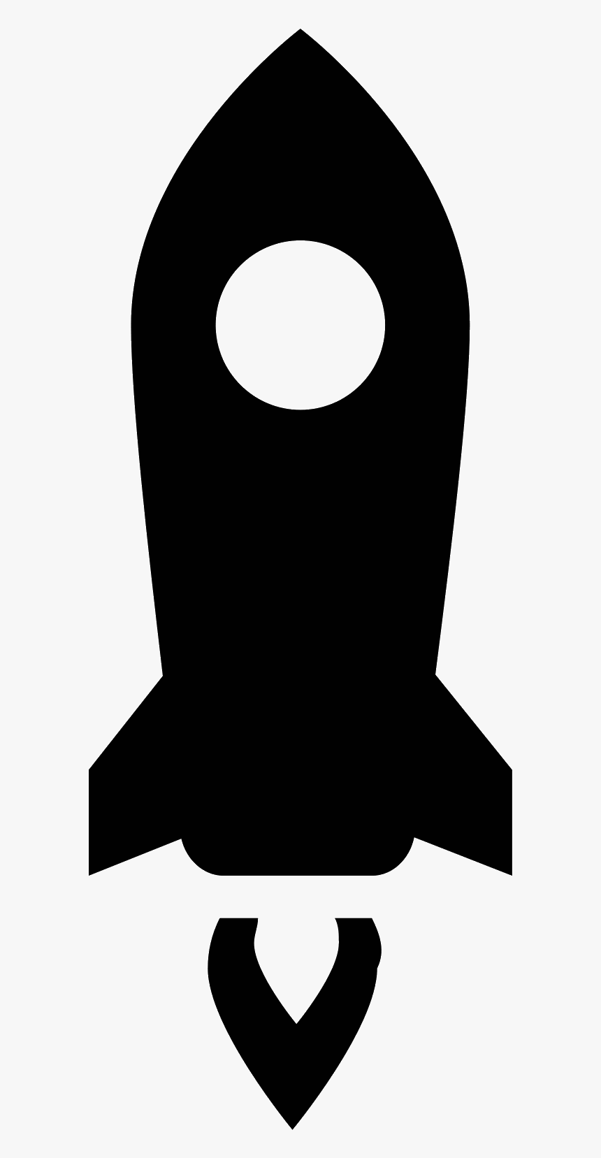 Spaceship Vector - Black Icon Rocket Logo, HD Png Download, Free Download