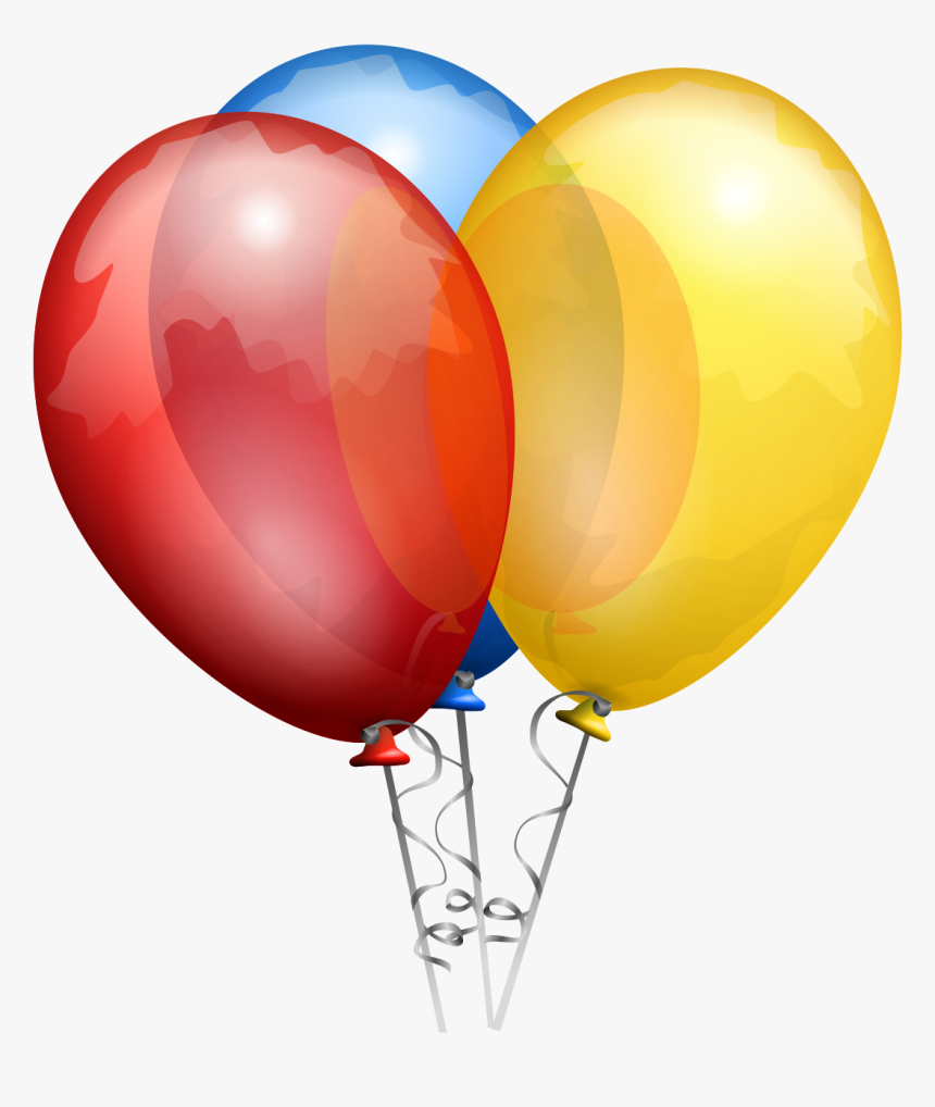 Clip Art Balloon Simple English Wikipedia - Red Gold And Blue Balloons, HD Png Download, Free Download