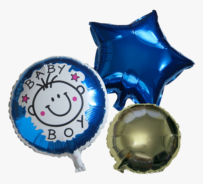 Baby Shower Boy Balloons 3 Pieces Set - Balloon, HD Png Download, Free Download