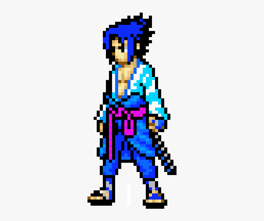 Sasuke Uchiha Pixel Art, HD Png Download, Free Download