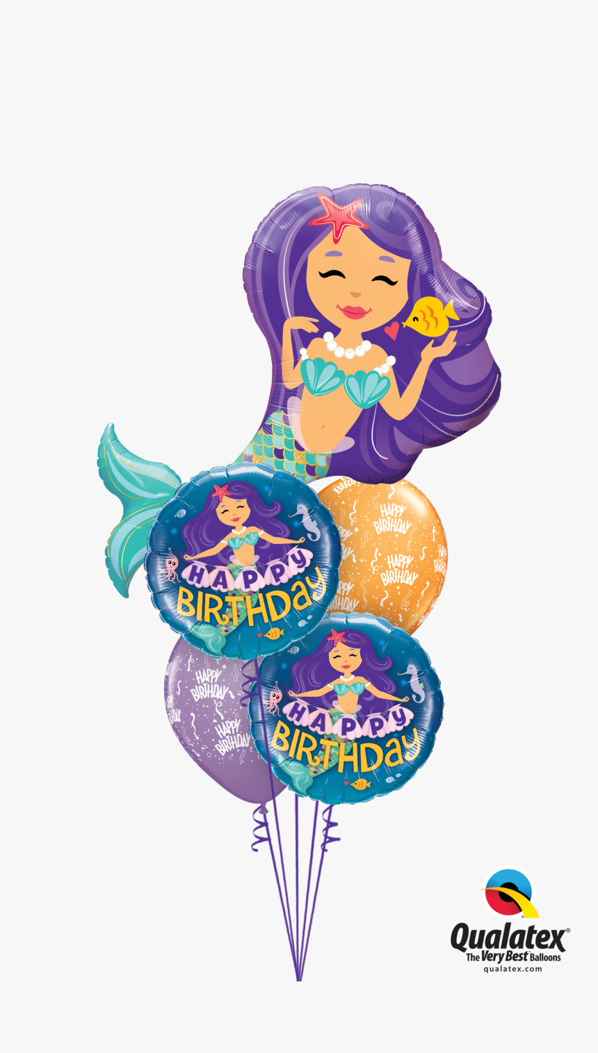 Cartoon Purple Mermaid, HD Png Download, Free Download