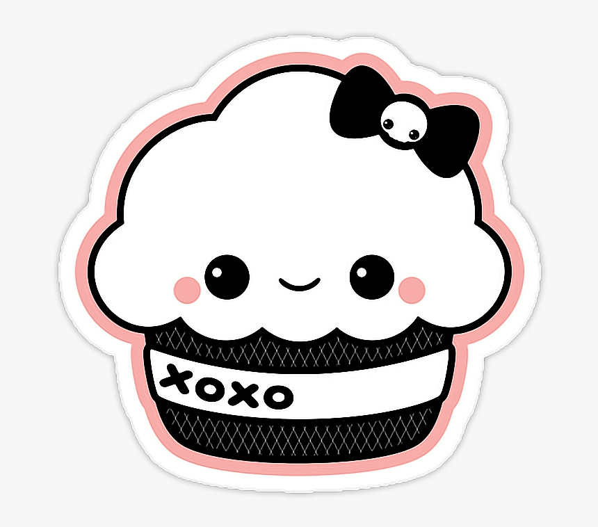 Cupcake Sticker Png - Cute Cupcake Png, Transparent Png, Free Download