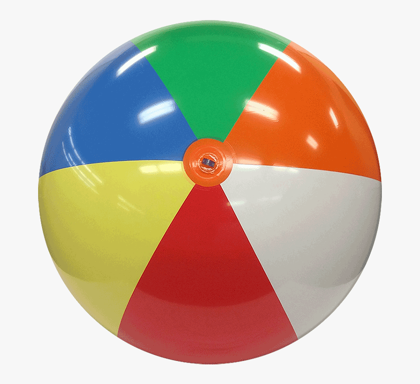 8 Ft Deflated Size Multicolor Beach Ball - Beach Ball Transparent Background, HD Png Download, Free Download