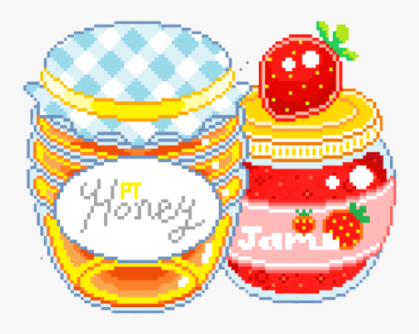 Cute Pixel Pastel Sticker By Yuozukie Ⓒ - Honey Jar Pixel Art, HD Png Download, Free Download