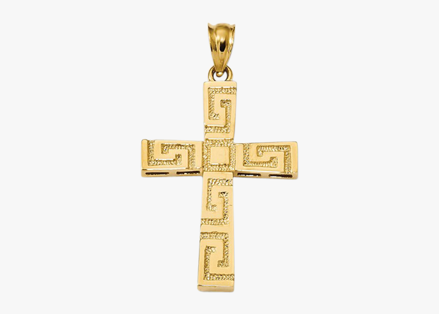 Polished Greek Key Cross - Pendant, HD Png Download, Free Download