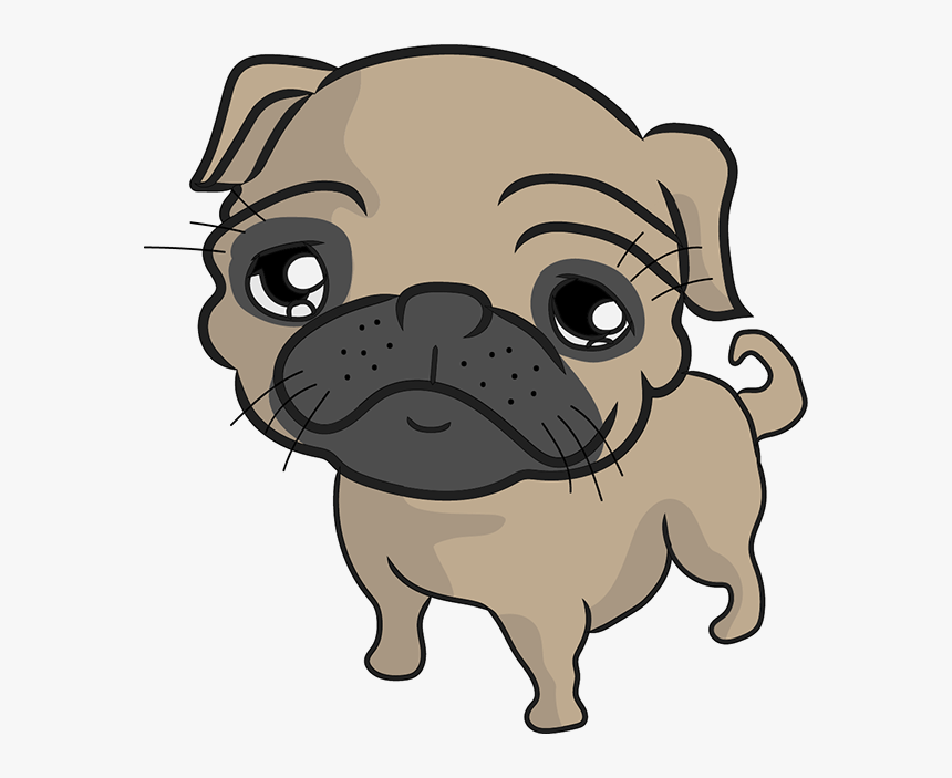 On Behance Pugs Pinterest - Cartoon Pug Transparent Background, HD Png Download, Free Download
