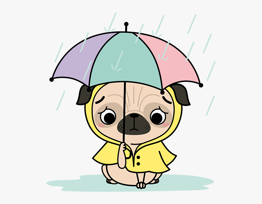 Pugs & Kisses - Pugs Cartoon Png, Transparent Png, Free Download