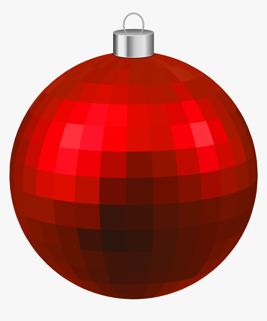 Red Modern Christmas Ball Png Clipart - Christmas Ornament, Transparent Png, Free Download