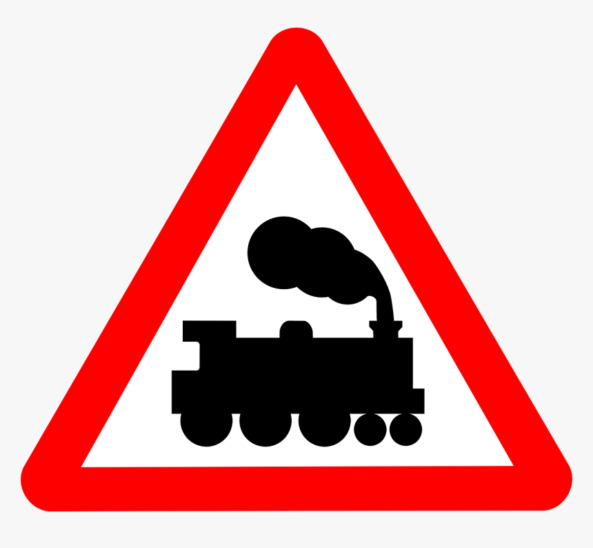 Level Crossing Without Barrier Sign, HD Png Download, Free Download