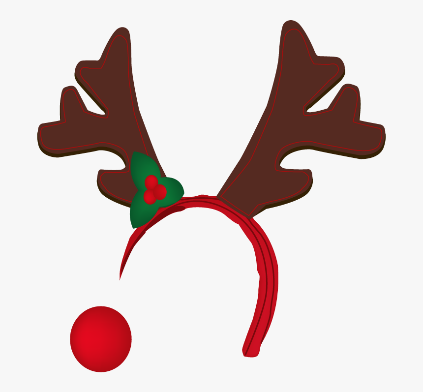 Reindeer Antlers Png Transparent Reindeer Antlers - Reindeer Hat Transparent Background, Png Download, Free Download