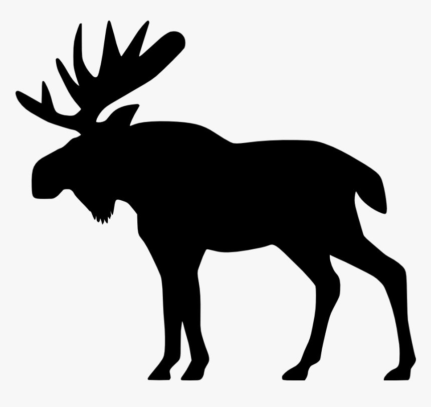 Moose Big Animals M Moose Moose Big Png Html Baby Style - Moose Clipart Silhouette, Transparent Png, Free Download