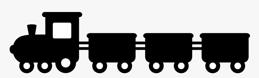 Thomas The Train Clip Art - Silhouette Black And White Train Clipart, HD Png Download, Free Download