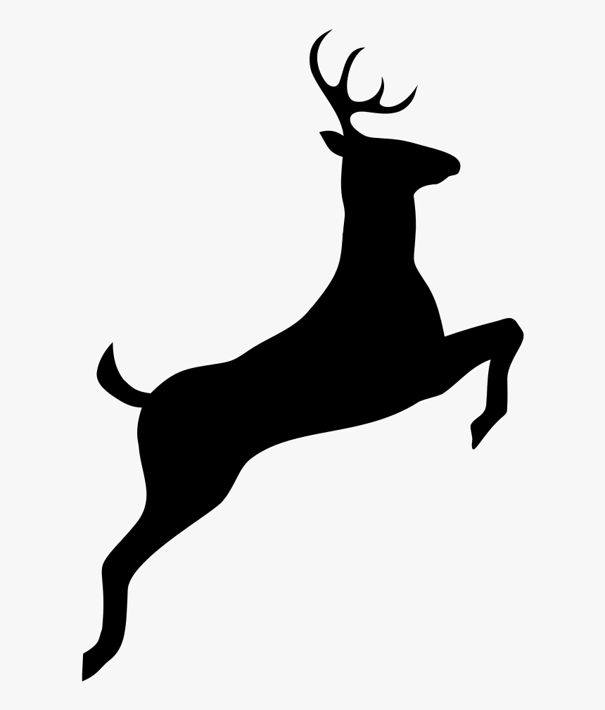 Leaping Deer Silhouette - Nara, HD Png Download, Free Download