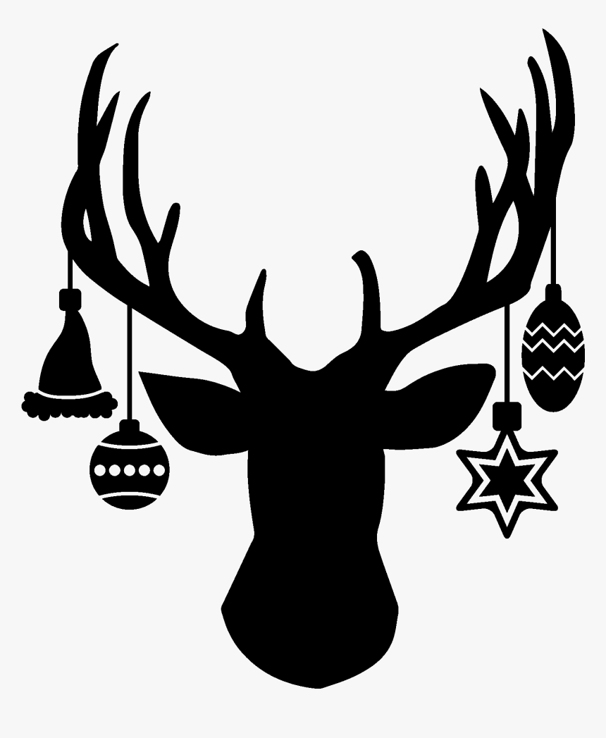 Christmas Deer Head Svg, HD Png Download, Free Download