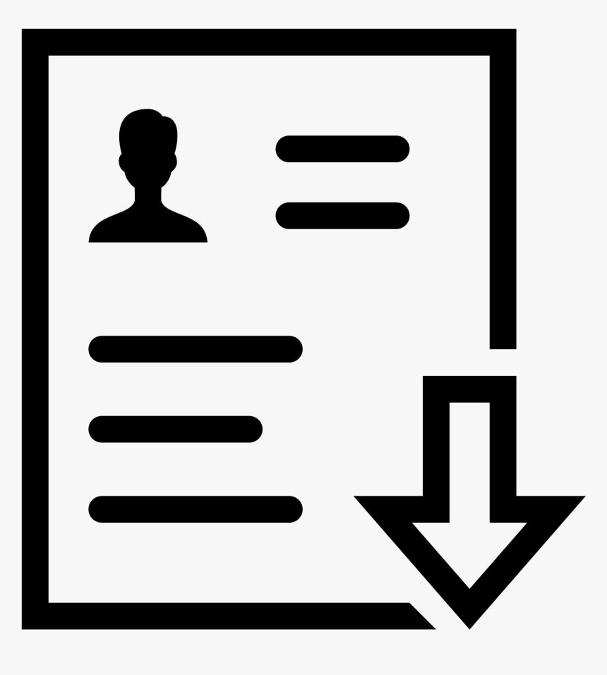 Download Resume Icon Clipart , Png Download - Resume Icon Image Download, Transparent Png, Free Download