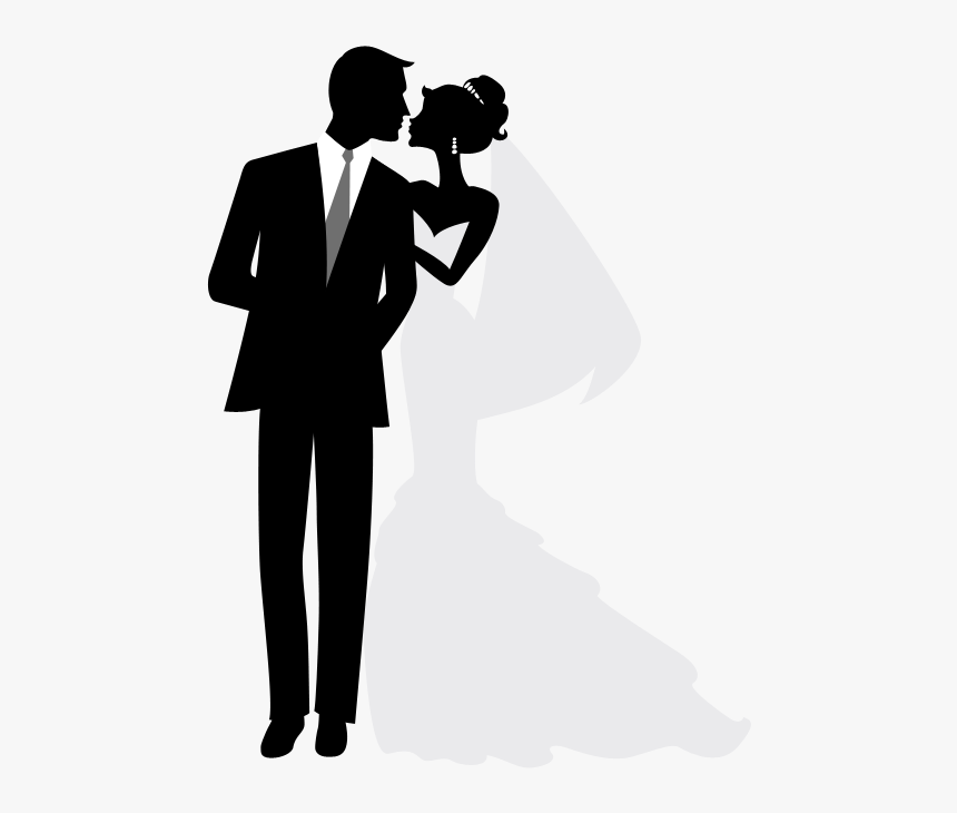Transparent Bride And Groom Clipart - Bride And Groom Card, HD Png Download, Free Download