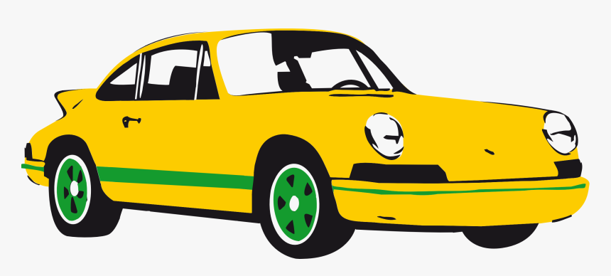 Free Yellow Muscle Car Clipart - Vector Of Car Png, Transparent Png, Free Download
