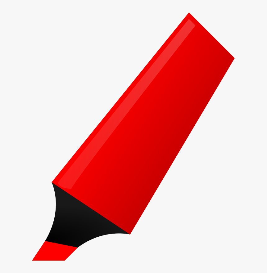 Red Highlighter Clipart, HD Png Download, Free Download