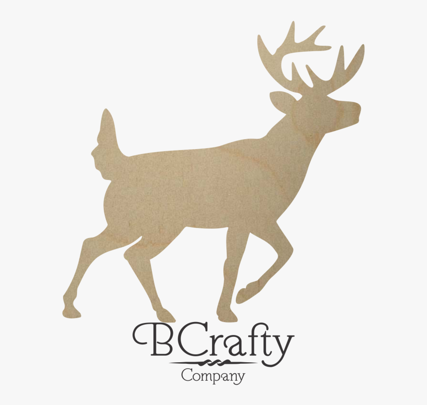 Unfinished Wooden Buck Shape - Deer Clip Art, HD Png Download, Free Download
