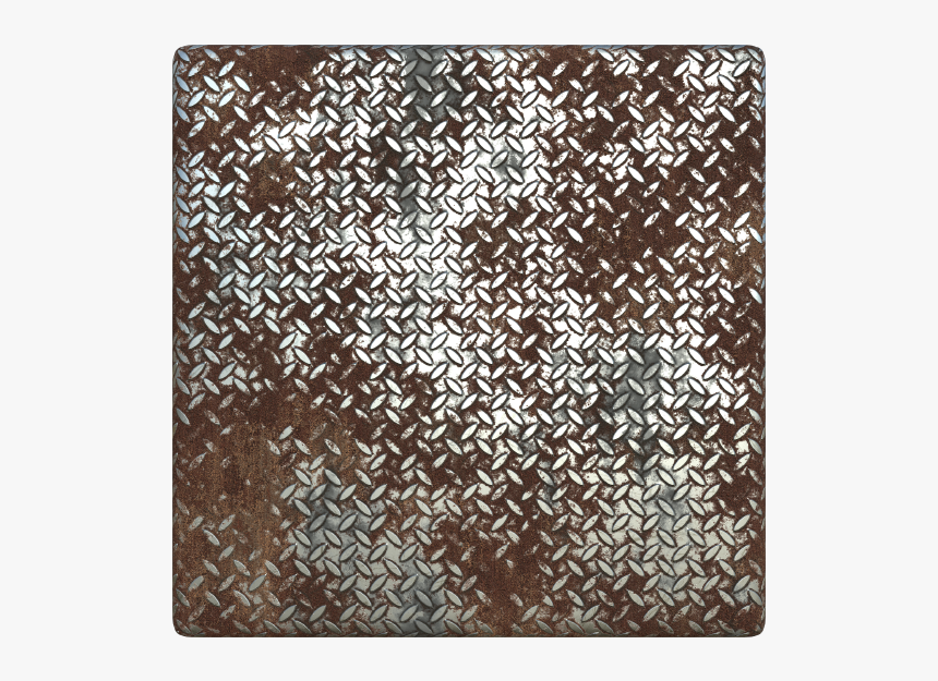 Rusty Metal Treadplate Texture With Cross Pattern, - Rusty Metal Metal Seamless Texture, HD Png Download, Free Download