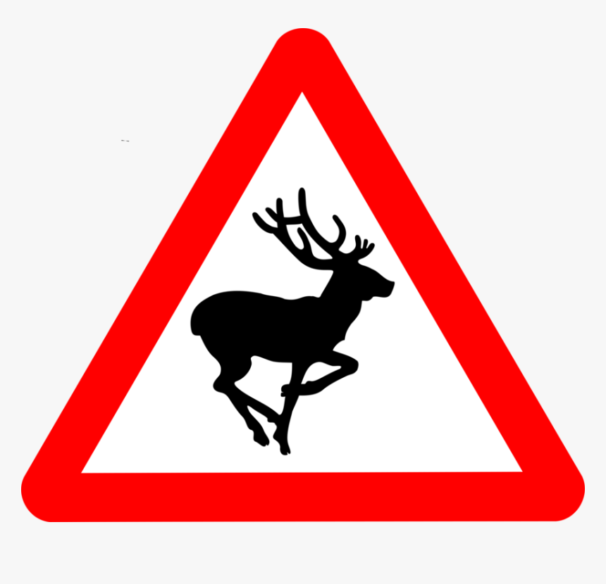 Antler,silhouette,area - Old People Crossing Road Sign, HD Png Download, Free Download