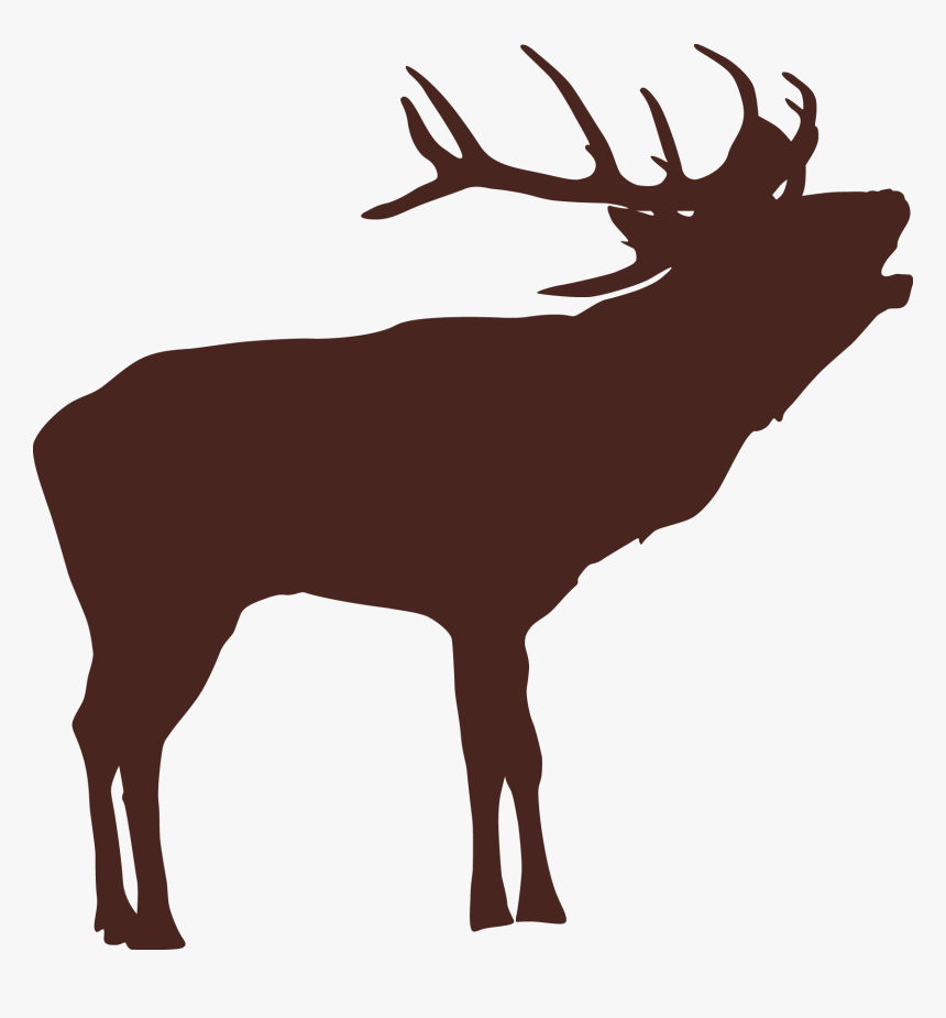 Transparent Deer Antlers Silhouette Png - Elk, Png Download, Free Download