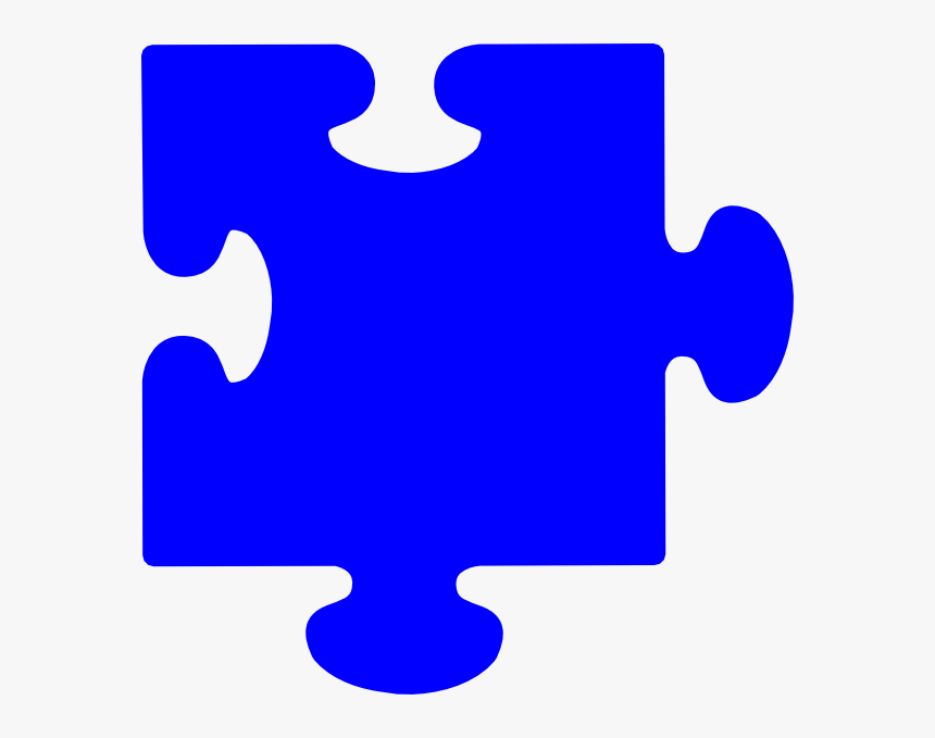 Blue Puzzle Piece Svg Clip Arts - Blue Puzzle Piece Clipart, HD Png Download, Free Download