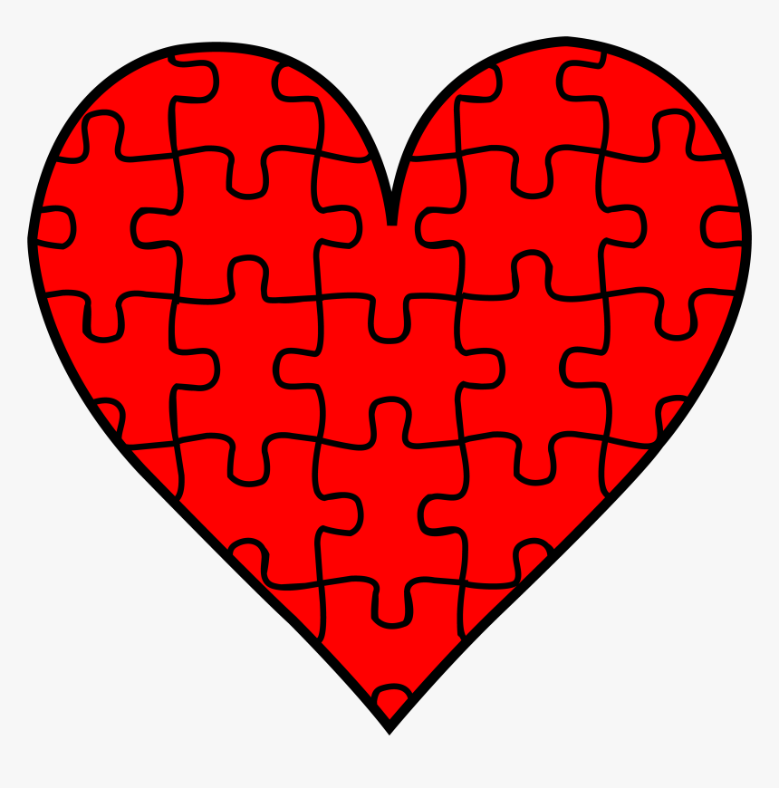 printable coloring page puzzle pieces puzzle piece heart map hd png download kindpng